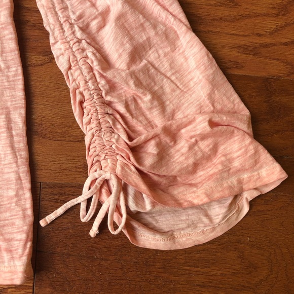 STYLE & CO pink top w/ruched sleeves & bows - Picture 7 of 7